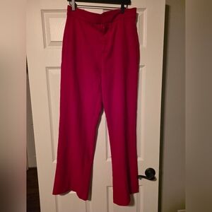 Zara Women's Vibrant Red Dress Pants